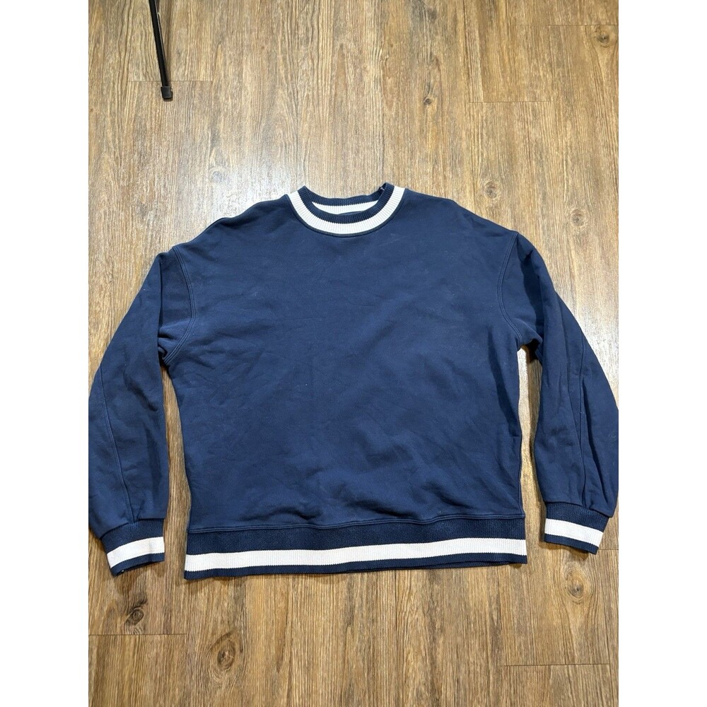 Lululemon Perfectly Oversized Ringer Crew French Terry Pullover Sweatshirt M